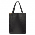 Shopper bag XL czarny teksturowany  torba tote